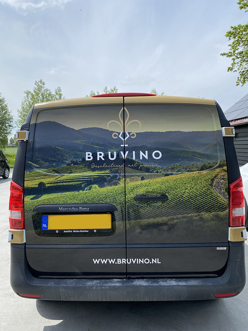 belettering bruvino bedrijfsreclame