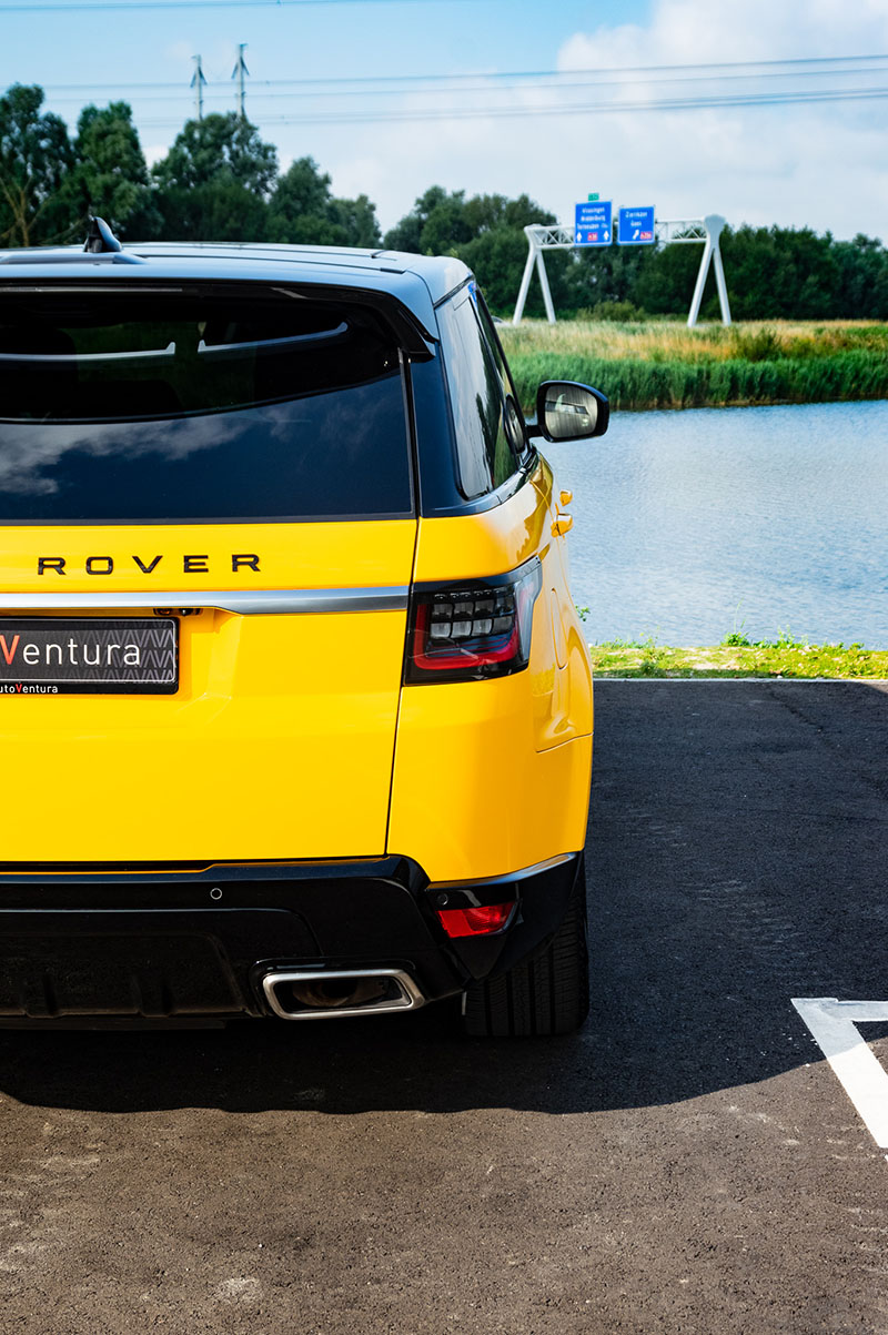 carwrap range rover sport sunflower yellow