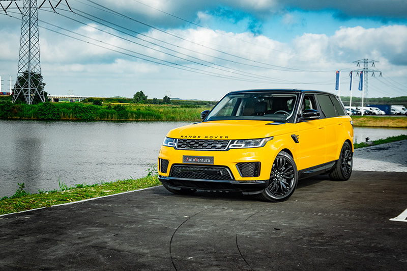 carwrap range rover sport sunflower yellow