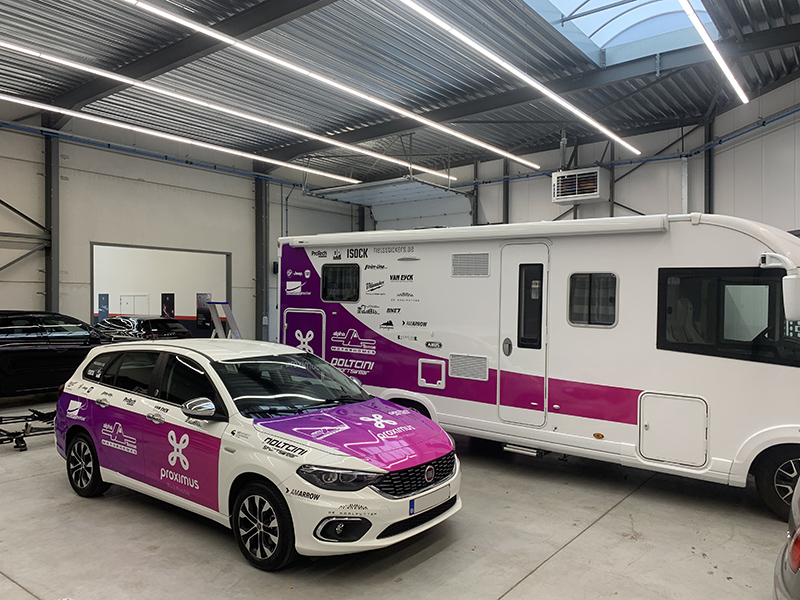 belettering signing autoreclame proximus