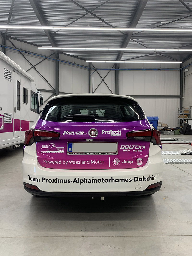 belettering signing autoreclame proximus