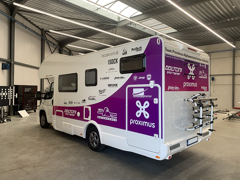 belettering signing autoreclame proximus