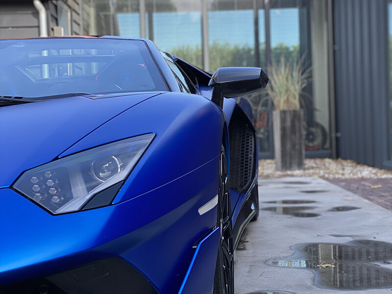 paint protection film satin Lamborghini Aventador SVJ Roadster