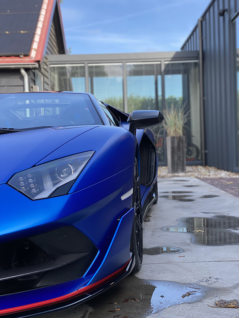 paint protection film satin Lamborghini Aventador SVJ Roadster