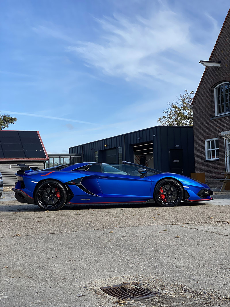 paint protection film satin Lamborghini Aventador SVJ Roadster