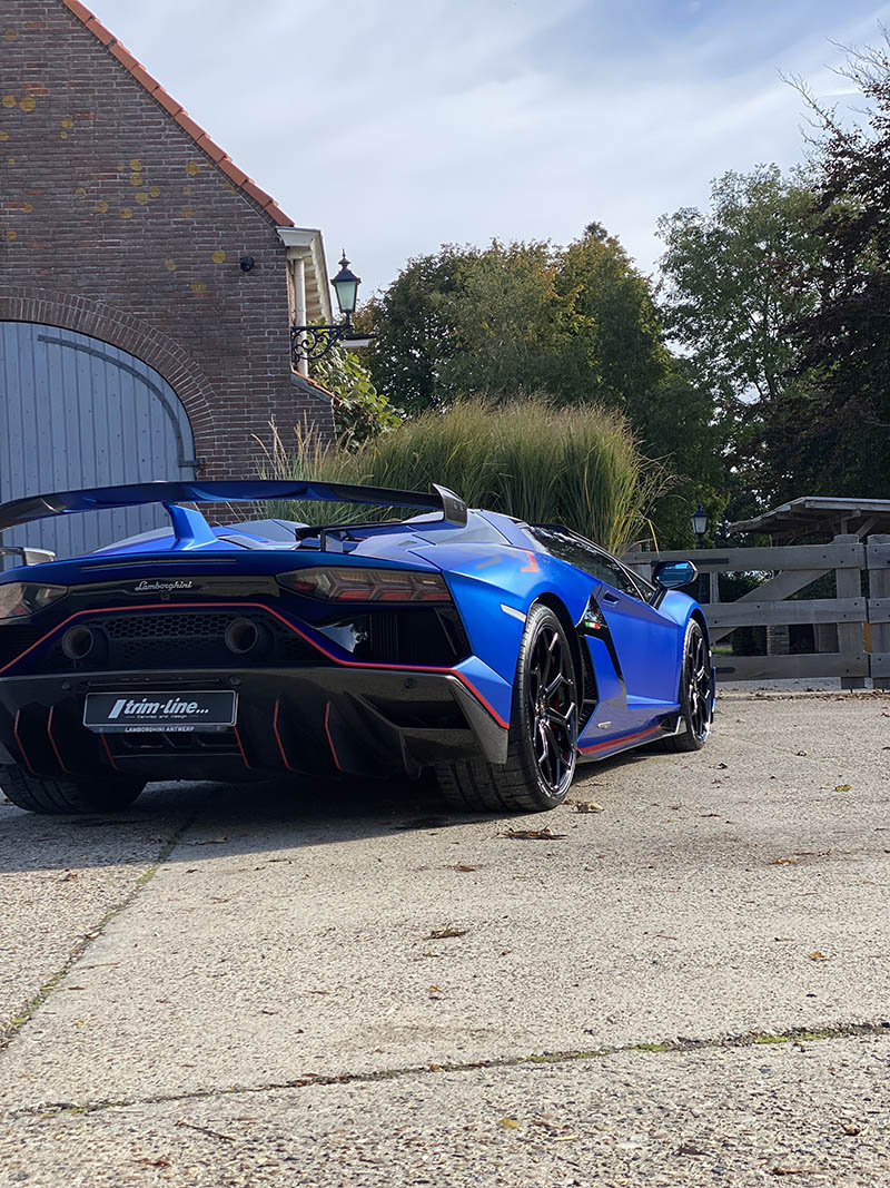 paint protection film satin Lamborghini Aventador SVJ Roadster