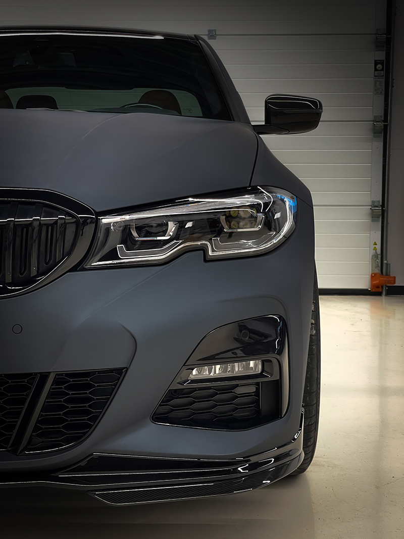 bmw 3-serie carwrap sott still dark