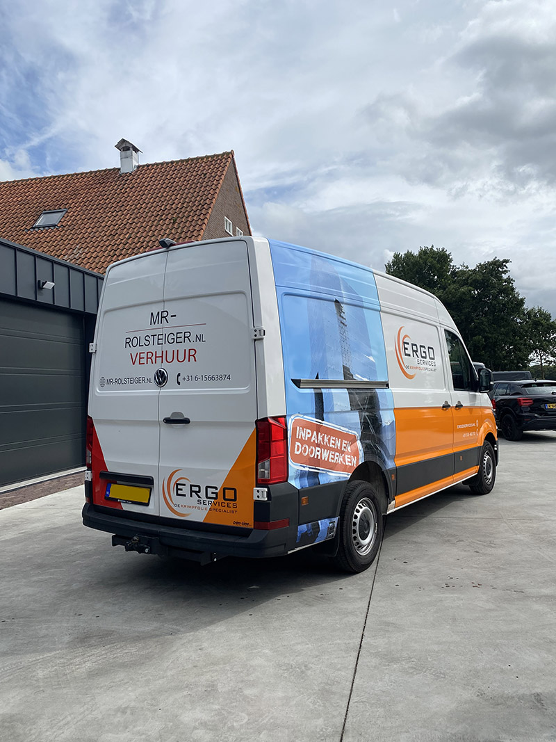 vw crafter belettering ergo services mr rolsteiger