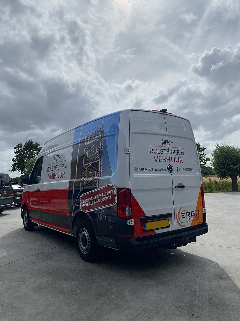 vw crafter belettering ergo services mr rolsteiger