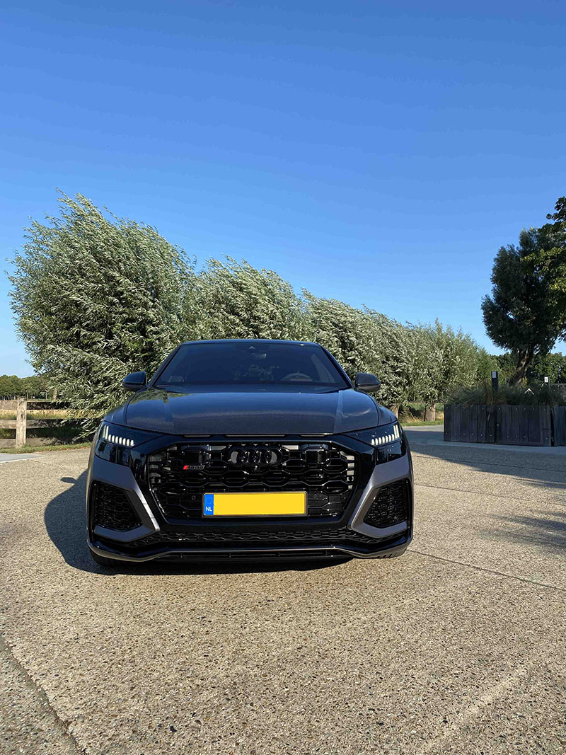 audi rsq8 satin dark grey 3m wrap stek carbon motorkap