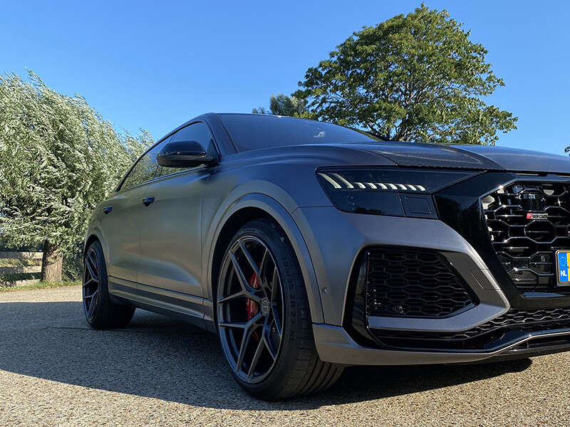 audi rsq8 satin dark grey 3m wrap stek carbon motorkap