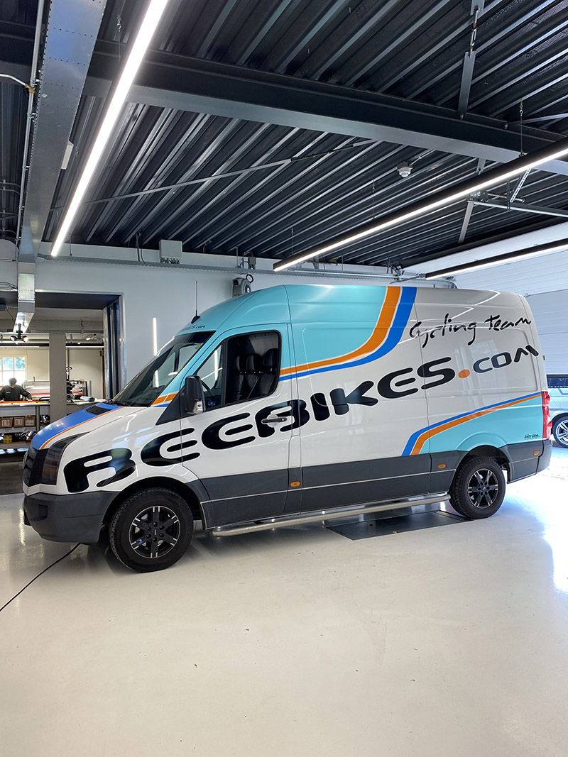 beebikes vw crafter autoreclame