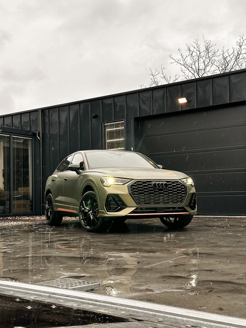 audi q3 wrap verde veloce limited edition