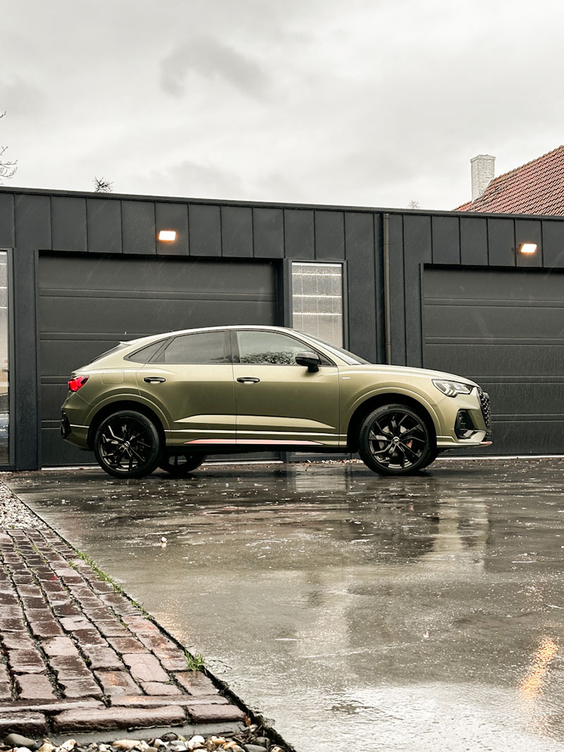 audi q3 wrap verde veloce limited edition