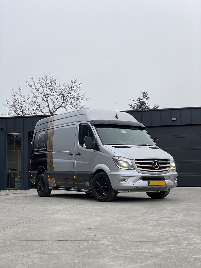 everse houtbouw mercedes benz sprinter trimline belettering