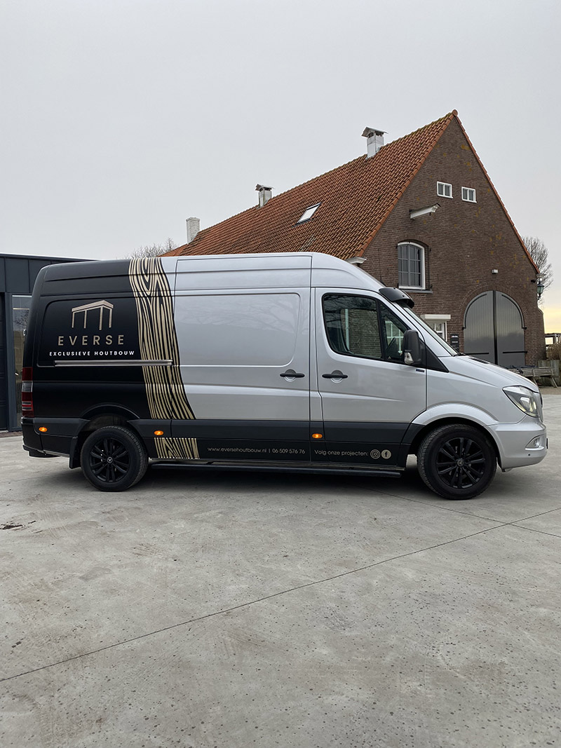 everse houtbouw mercedes benz sprinter trimline belettering