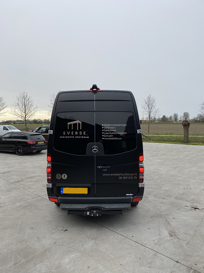 everse houtbouw mercedes benz sprinter trimline belettering