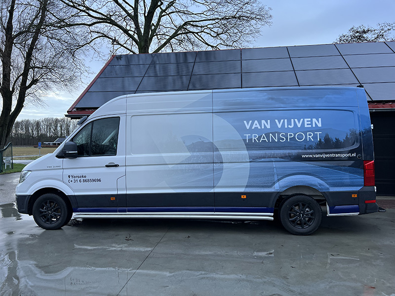 van vijven transport belettering trim-line MAN