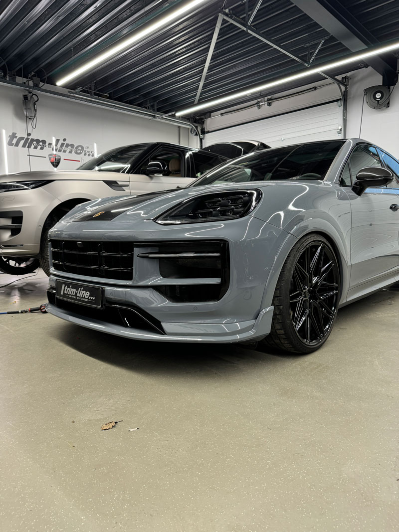 Porsche Cayenne, Techart voorlip, Carbon Striping